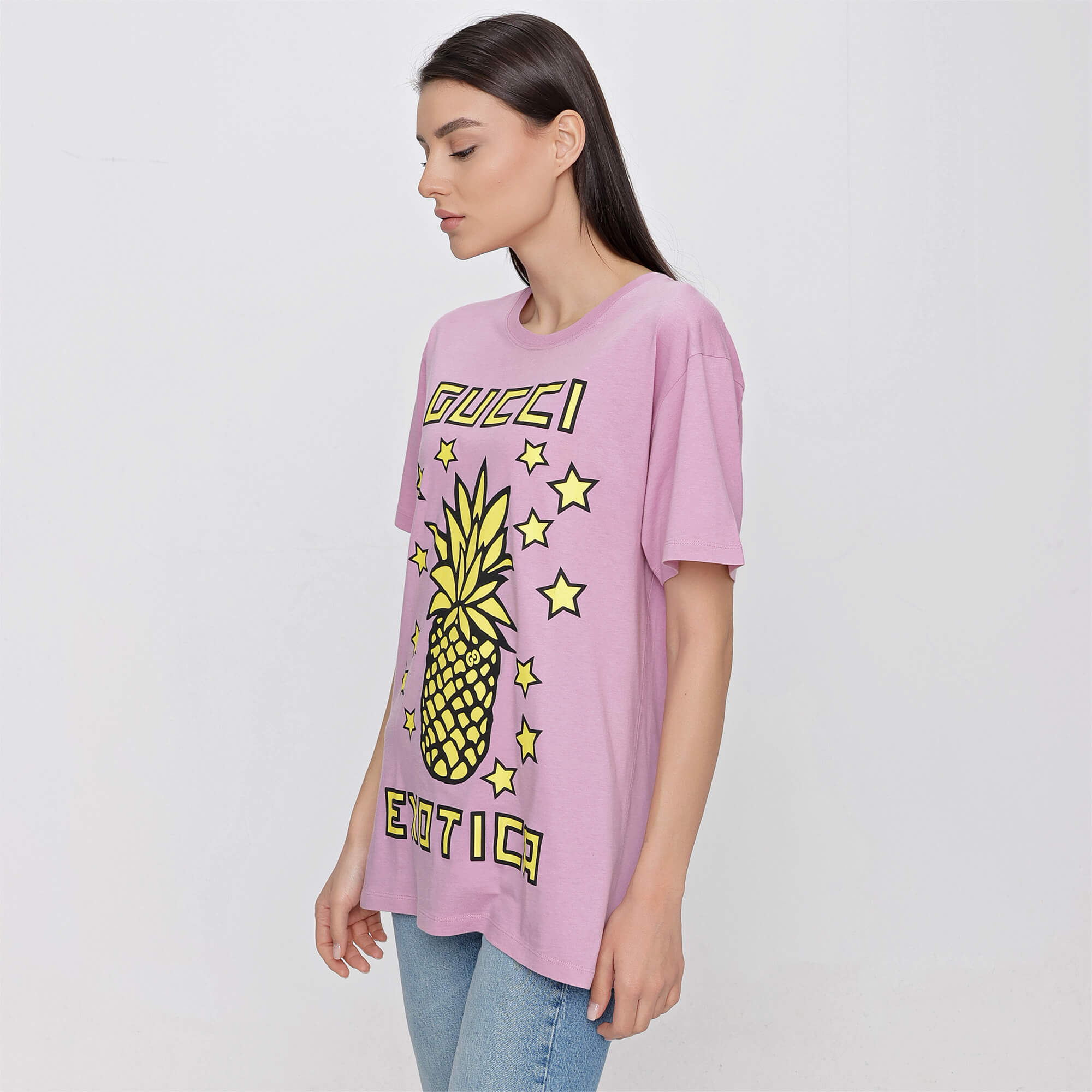 Gucci - Lilac Exotica Pineapple Print Tshirt